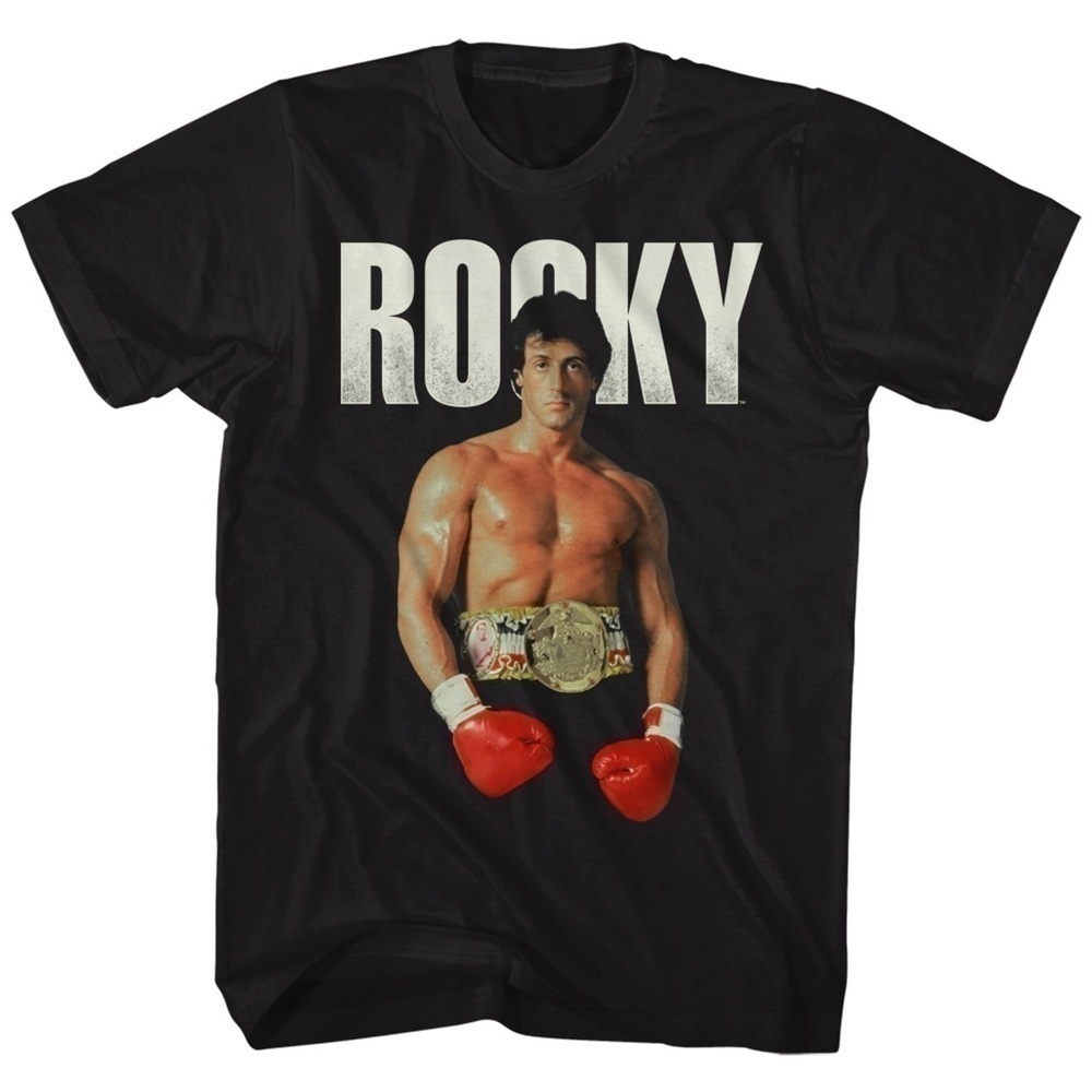 Rocky Stand Pose Shirt Boxing Movie Graphic Tee Film Retro Fan Unisex
